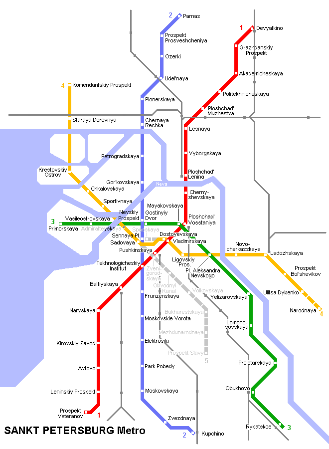 Карта-схема Киевского метро на английском языке. A schematic map of the Kiev Metro English.